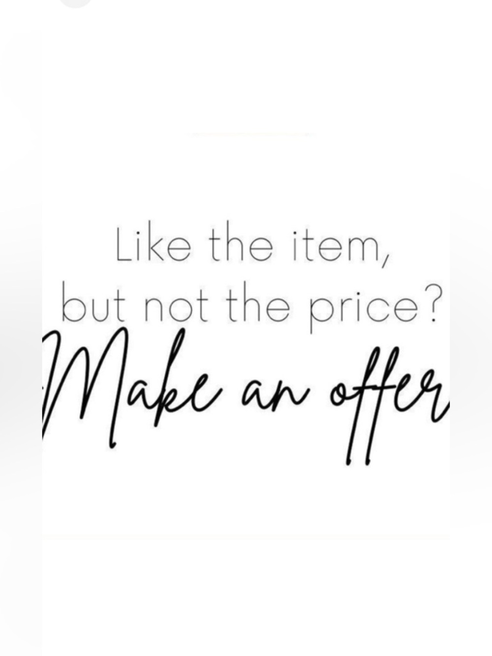 Make an offer! Make Bundles!